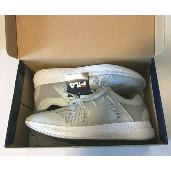 NIB Fila Women Sneakers Shoes Gray Lace Up Luxembourg Size 40 ( US 8) - Picture 2 of 9
